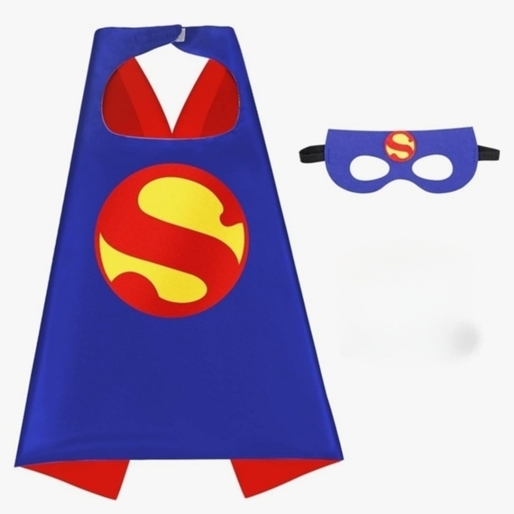 Superman Cape for Kids with Mask‎  Halloween Costumes and Party Dress